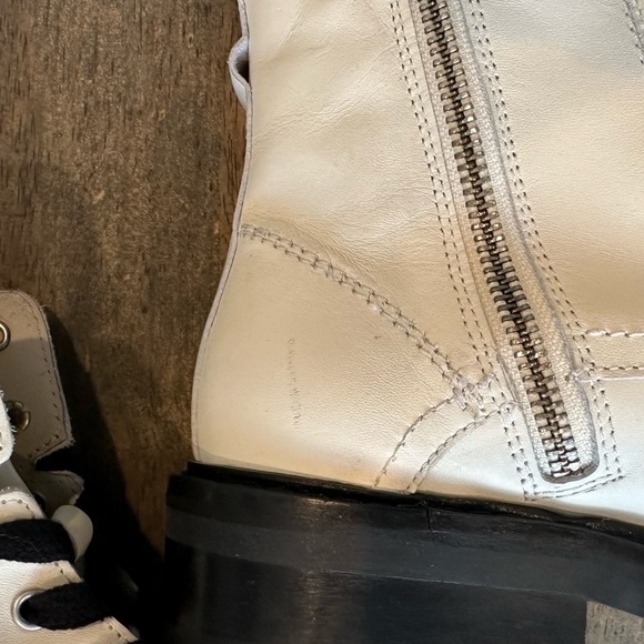 AllSaints Dusty Cap Toe Lug Sole Combat Boot Size 37 - Picture 7 of 10